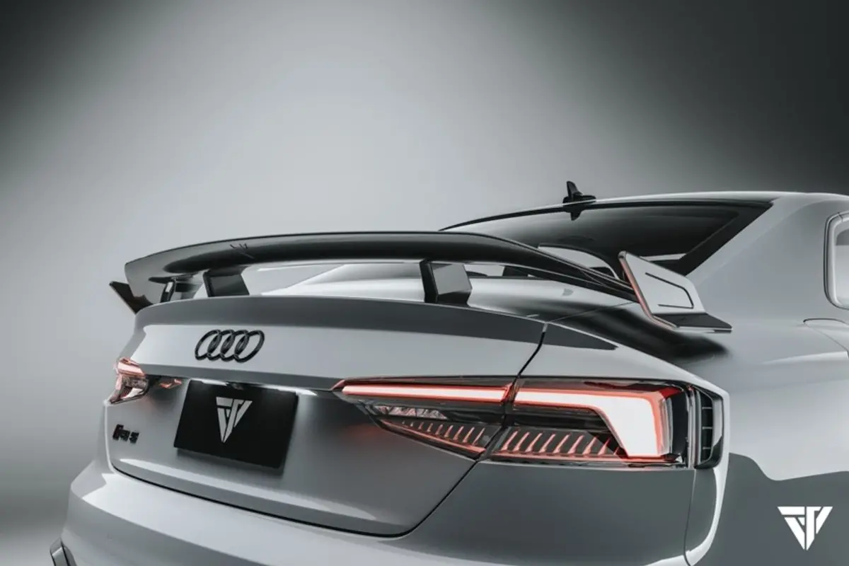 Future Design Carbon Fiber Rear Wing Spoiler For Audi Rs5 S5 A5 B9 B9.5 2017+ 1