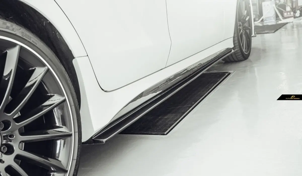 Mercedes-Benz W257 Cls Class 2019+ Facelift Carbon Fiber Side Skirt Splitters By Future Design 1