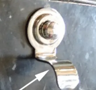 Glove Box Finger Pull Lever, Beetle/Ghia/T.3/T.4 1