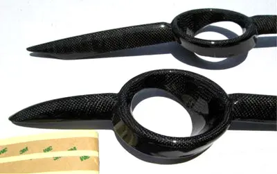 Porsche 987 Cayman 2006-2008 Carbon Fiber Foglight Trim Cover 2