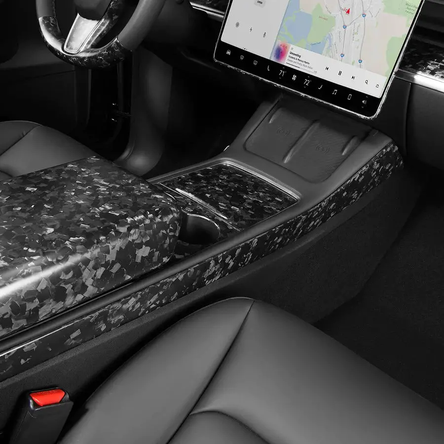 Carbonati Usa Tesla Model 3 / Model Y Dry Carbon Center Console Side Panels 6