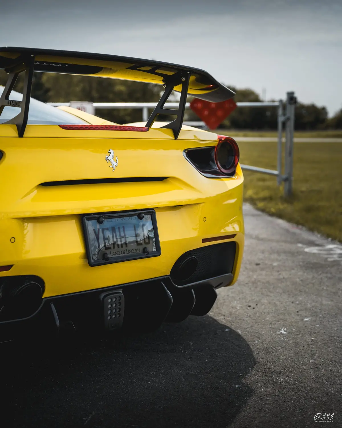 Dmc Ferrari 488 Gtb Forged Carbon Fiber Big Wing Spoiler Fits The Oem Coupe In Gt Evo Pista Style Ii 1