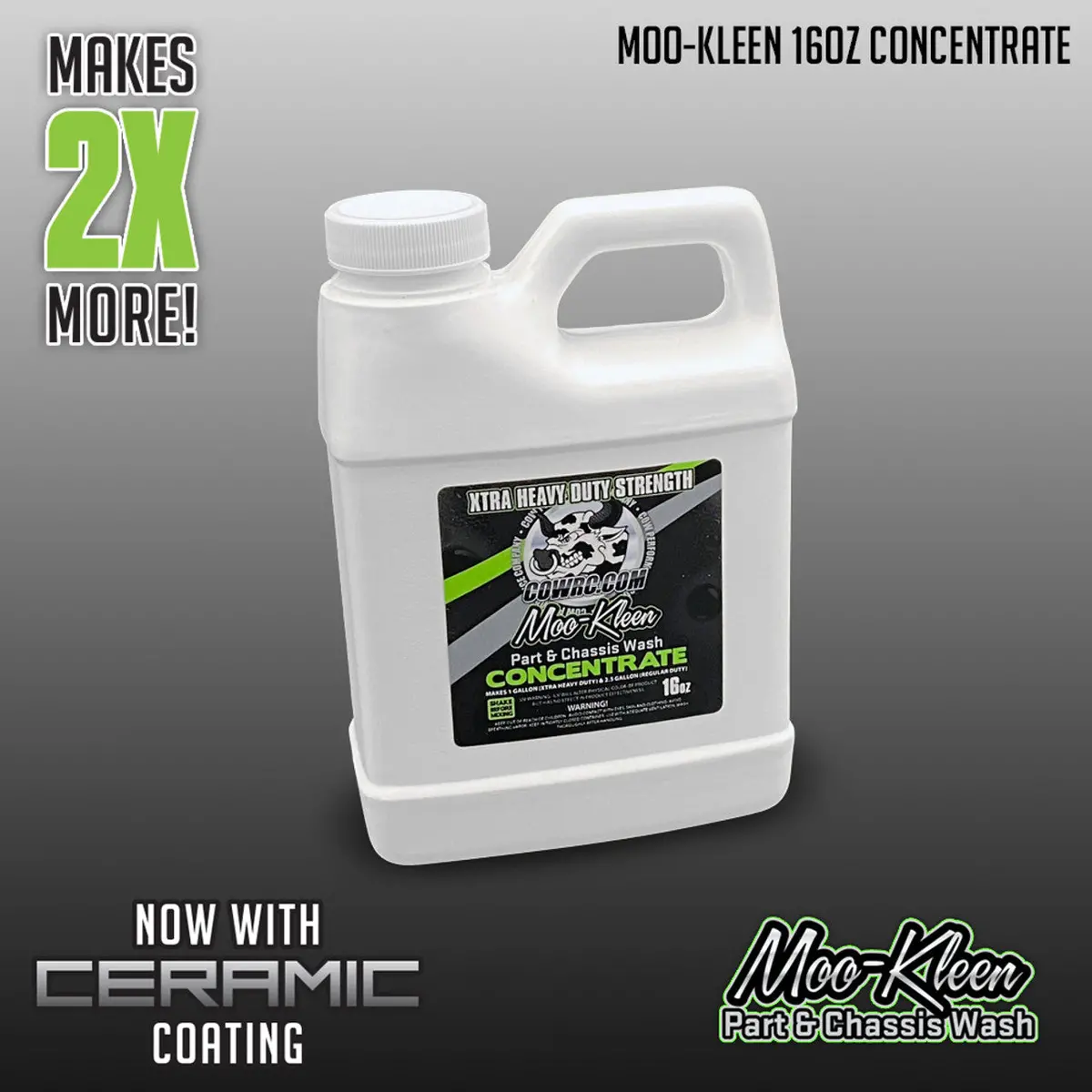 Moo-Kleen Parts And Chassis Wash Concentrate 16Oz New With Ceramic Coating 1