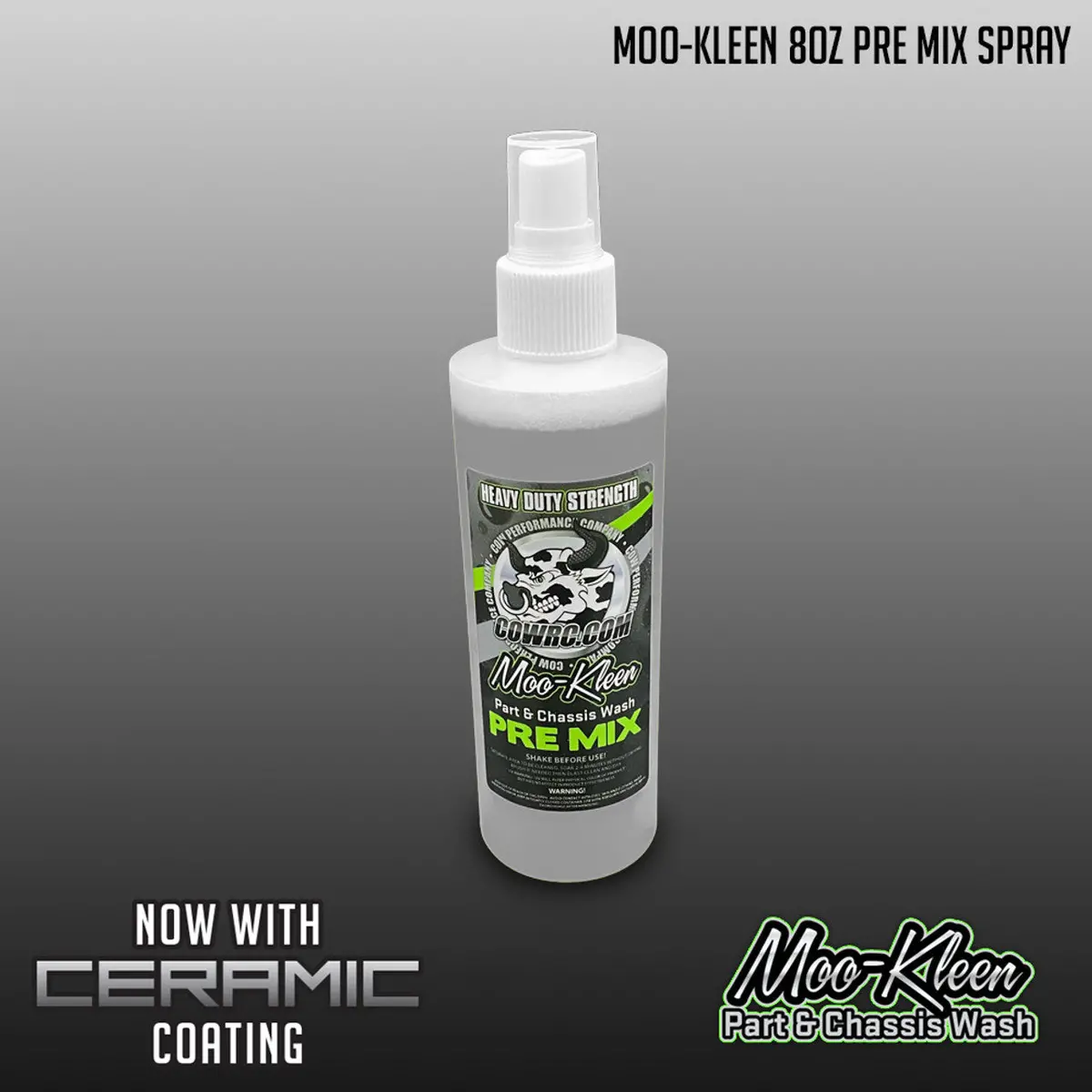 Moo-Clean Parts And Chassis Wash 8Oz Pre Mix (New Formula With Ceramic Coating!) 1