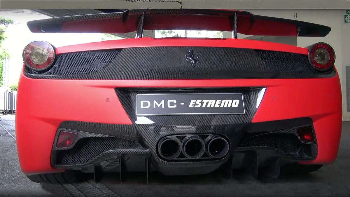 Dmc Ferrari 458 Estremo: Forged Carbon Fiber Rear Bumper: Fits The Oem Body Italia: Coupe & Spider: Limited Edition 1