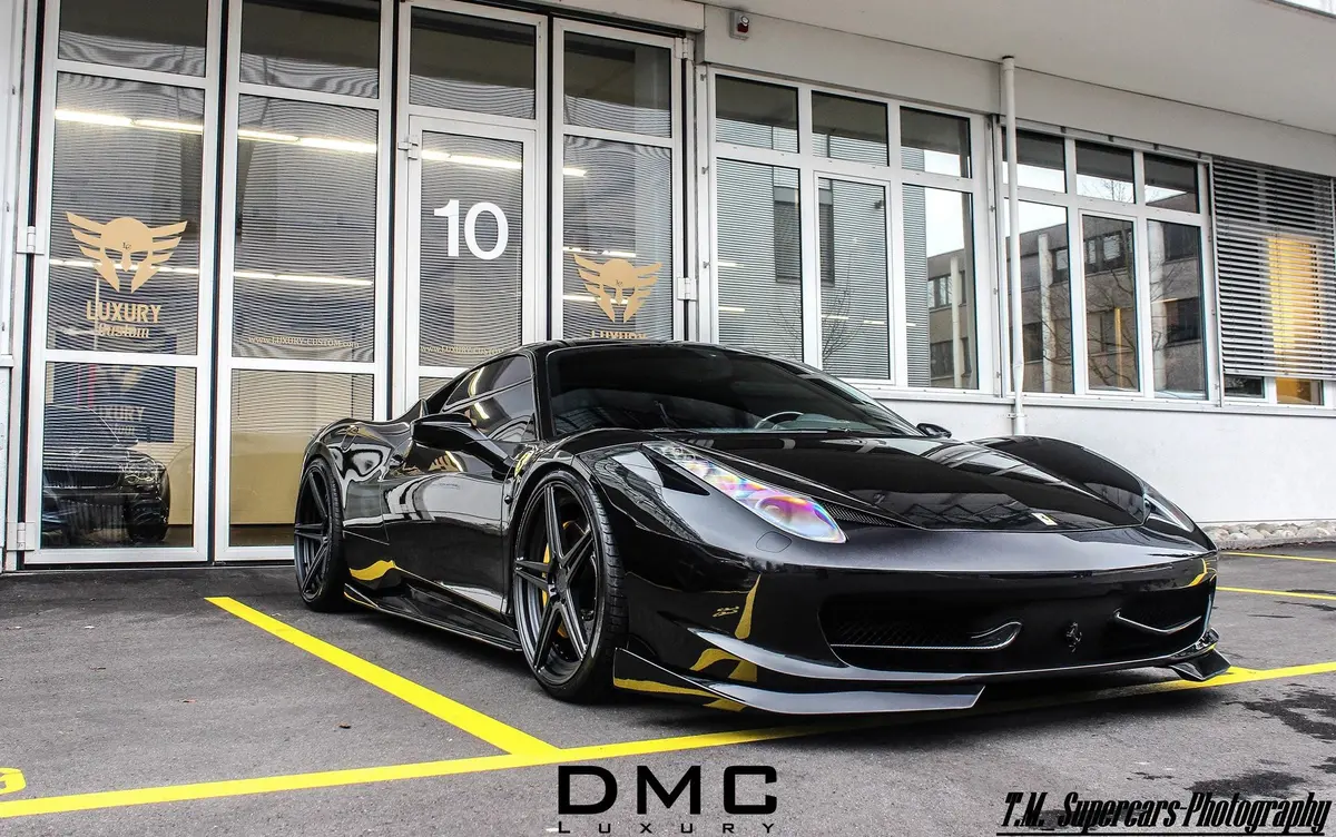 Dmc Ferrari 458: Forged Carbon Fiber Front Lip Splitter: Fits The Oem Body Italia: Coupe & Spider 1