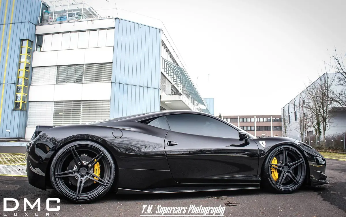 Dmc Ferrari 458: Forged Carbon Fiber Front Lip Splitter: Fits The Oem Body Italia: Coupe & Spider 4