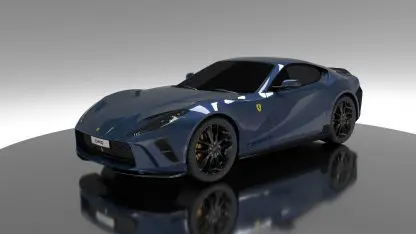 Dmc Ferrari 812 Superfast Head Light Carbon Fiber Cover 2