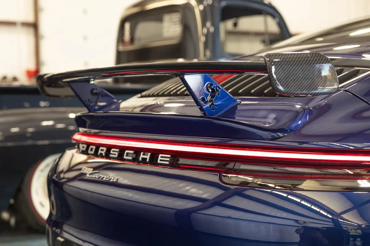 Dmc Porsche 992 Aero Kit: Carbon Fiber Rear Wing Spoiler For The 911 Carrera Cabriolet 1