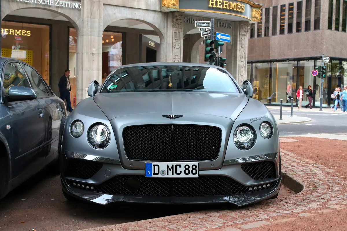Dmc Bentley Continental Gtc Forged Carbon Fiber Front Lip Sword For The Oem Coupe & Convertible Facelift Bumper 2016-2017 1