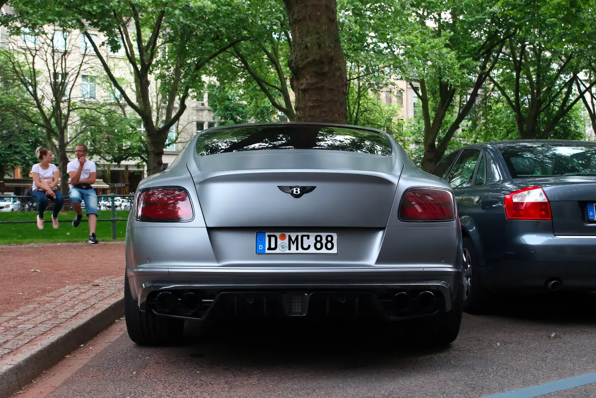 Dmc Bentley Continental Gtc Forged Carbon Fiber Rear Diffuser For The Oem Coupe & Convertible Facelift Bumper 2016-2017 1