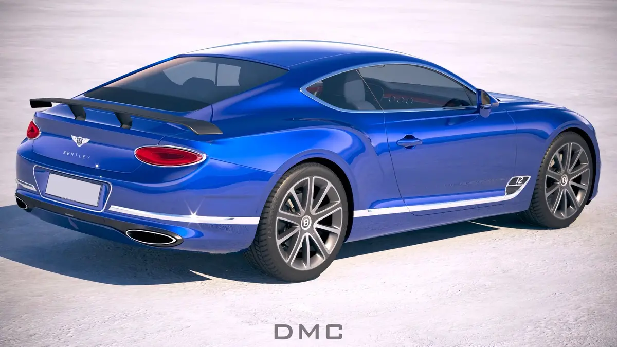 Dmc Bentley Gt Continental Gtc 2021 Forged Carbon Fiber Rear Wing Spoiler For The Oem Trunk, Fits The Coupe, Sedan & Convertible 1