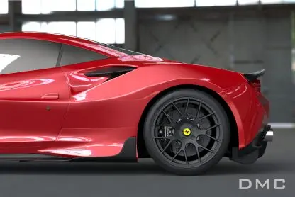 Dmc Ferrari F8 Carbon Fiber Rear Diffuser Fits The Oem Tributo Coupe & Spider 3