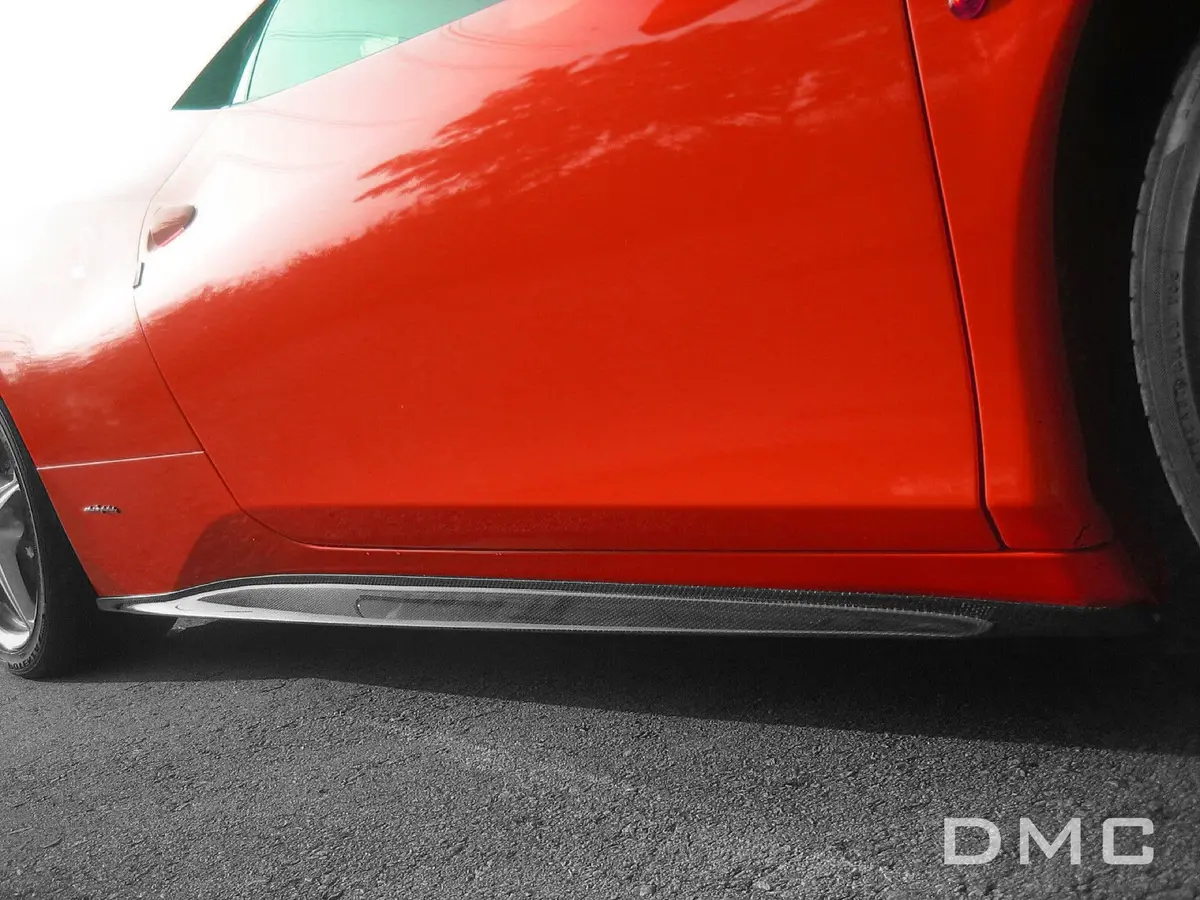Dmc Ferrari 458 Italia Forged Carbon Fiber Side Skirts Panels, Coupe & Spider Oem Replacements As Speciale Aperta Gt Style Body Kit 1