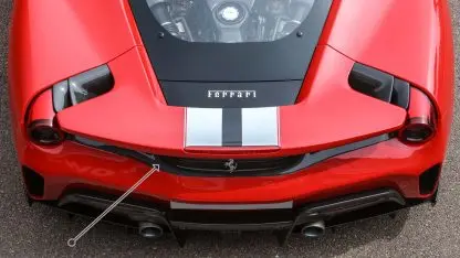 Dmc Ferrari 488 Pista Coupe & Spider Forged Carbon Fiber Rear Bumper Center Fascia Trim Cover 1