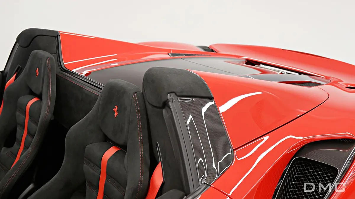 Dmc Ferrari 488 Pista Spider Forged Carbon Fiber Window Louvers Trims Panels Covers 1