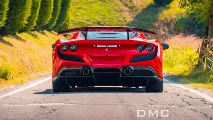 Dmc Ferrari F8 Carbon Fiber Rear Wing: Big Spoiler For The Oem Tributo Coupe 2