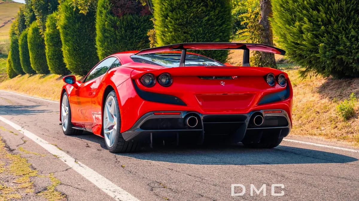 Dmc Ferrari F8 Carbon Fiber Rear Wing: Big Spoiler For The Oem Tributo Coupe 1