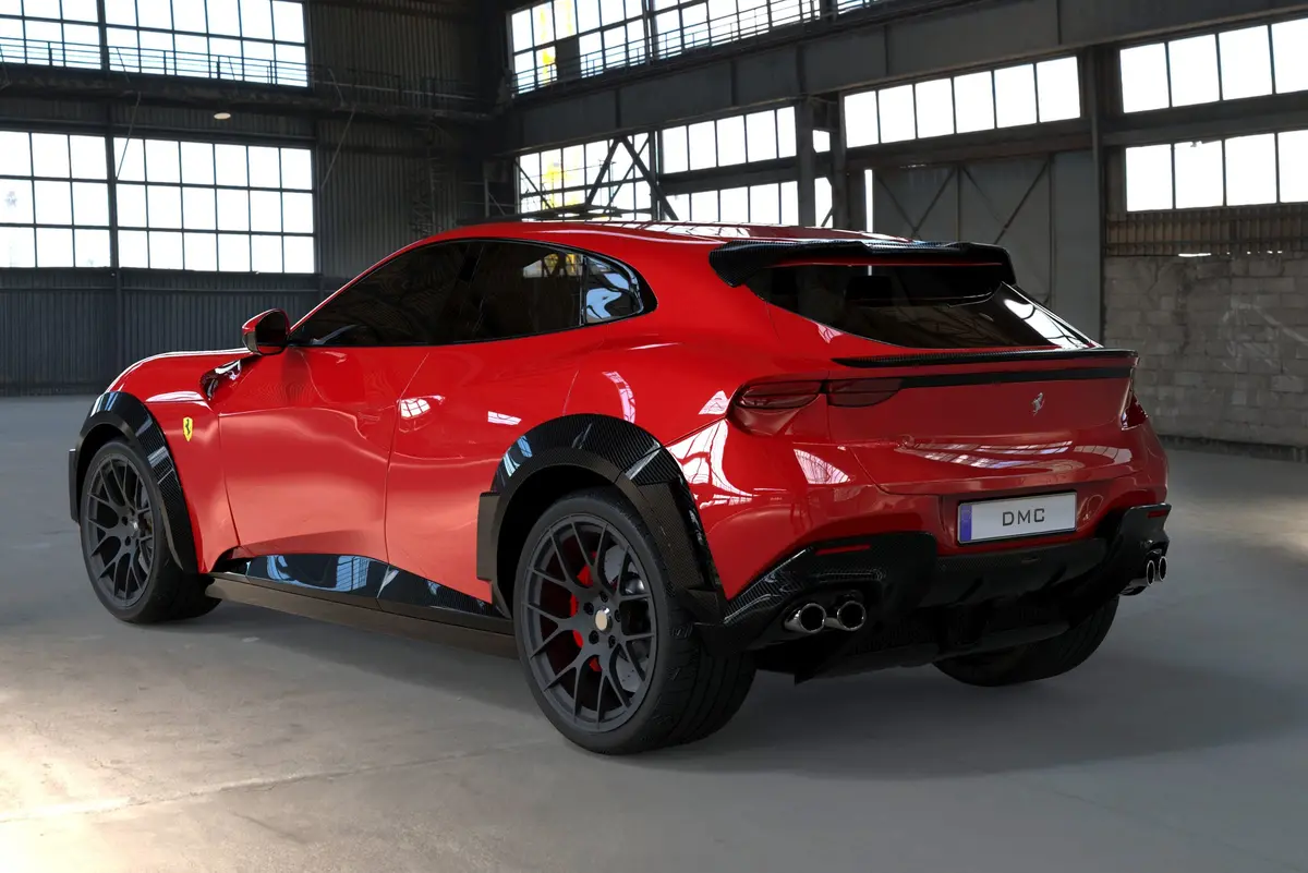 Dmc Ferrari Purosangue: Forged Carbon Fiber Aero Kit: Trunk Rear Wing Duck Lip Spoiler Fits The Oem Suv Body 1