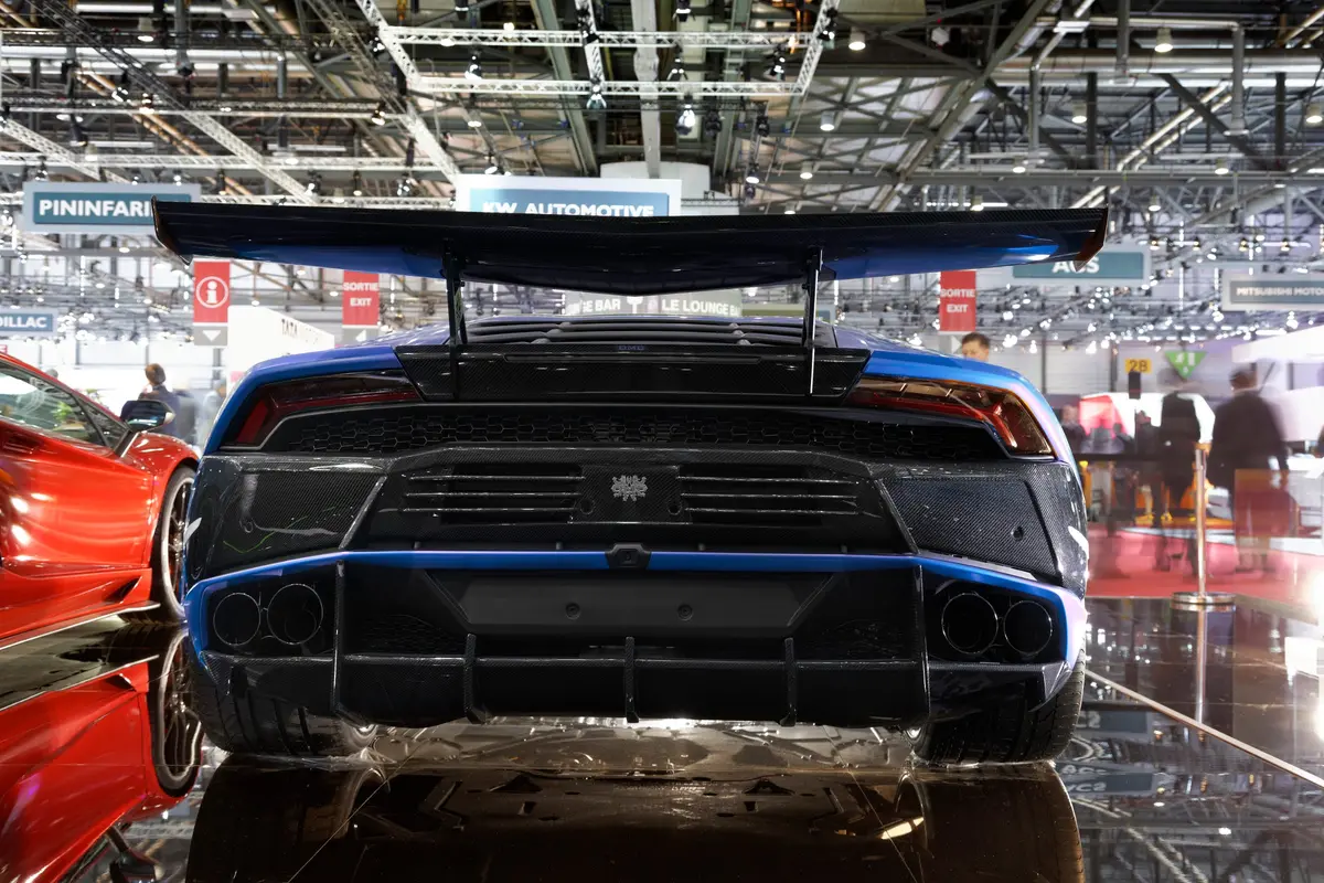 Dmc Lamborghini Huracan Forged Carbon Fiber Rear Bumper Vented Edizione-Gt Fits The Oem Coupe & Spyder, Evo Performante, Lp580 And Lp610 1