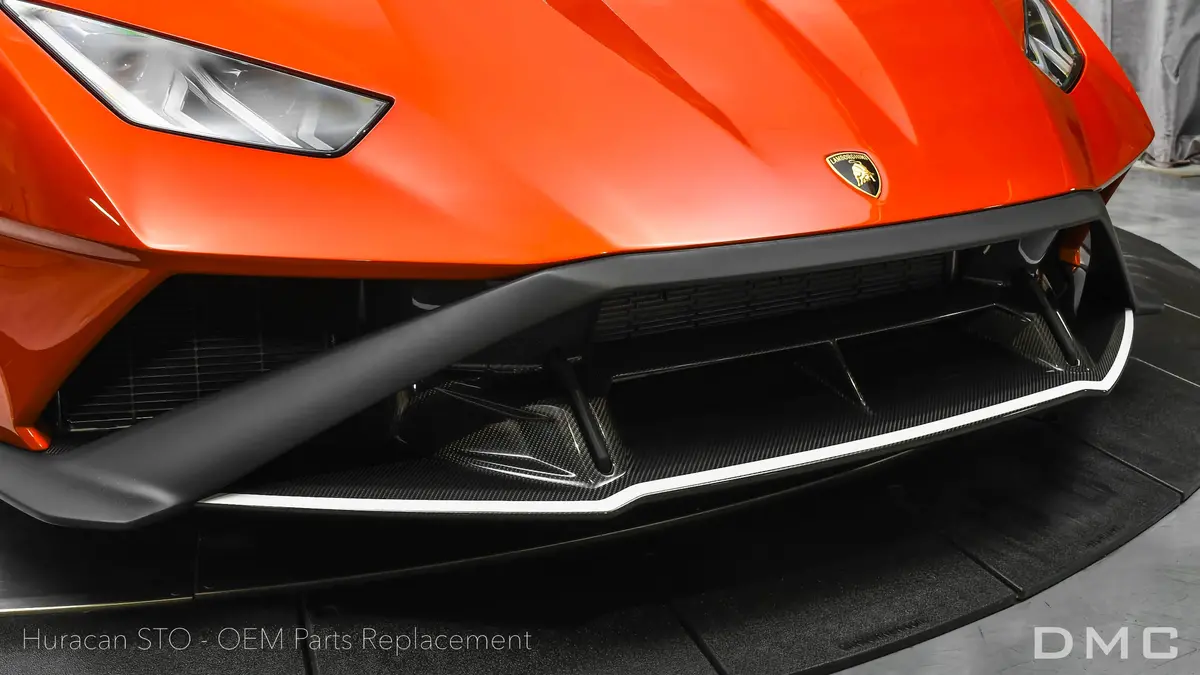 Dmc Lamborghini Huracan Sto Body Kit: Oem Carbon Fiber Front Sword For The Original Sto Front Splitter 1
