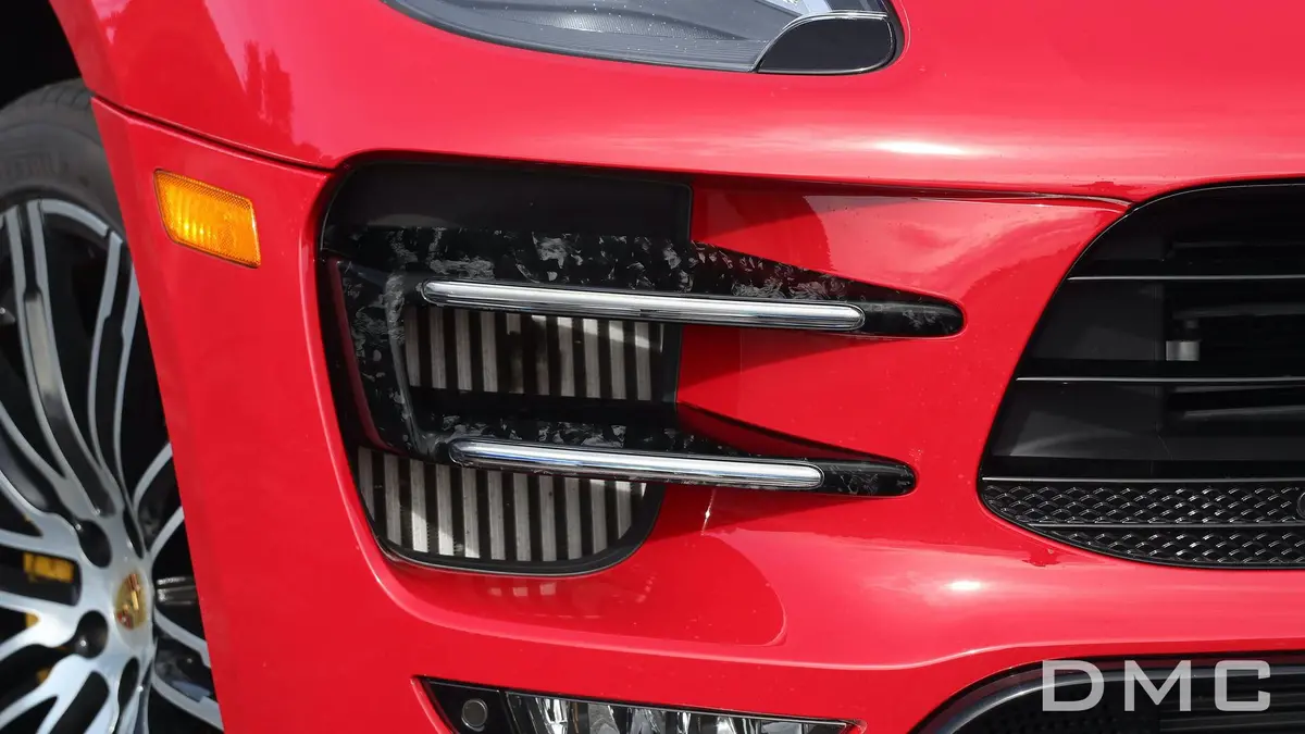 Dmc Porsche Macan (2014-2018) Front Bumper Forged Carbon Fiber Light Cover 1