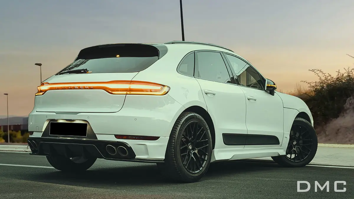 Dmc Porsche Macan (2019-2023) Evo Rear Bumper With Integrated Diffuser Fits Gts S & Turbo S 1