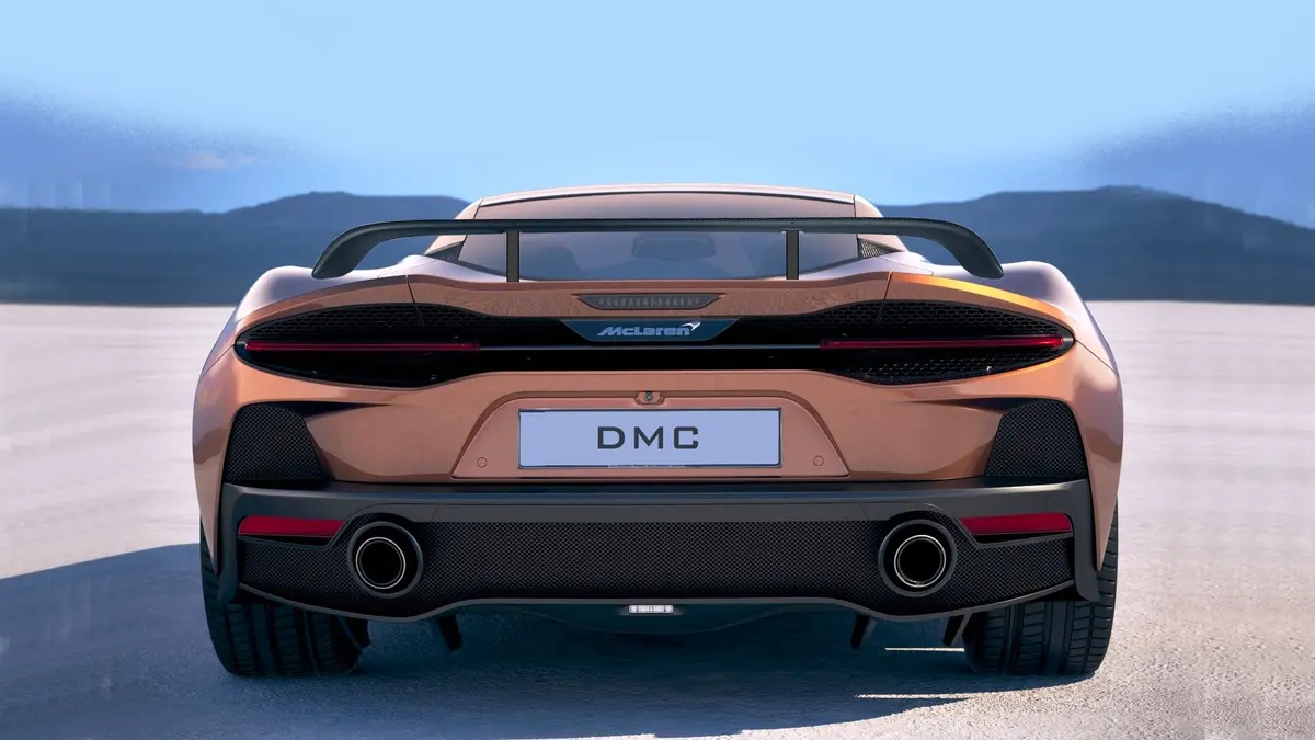 Dmc Mclaren Gt Big Wing Rear Spoiler: Forged Carbon Fiber: Fits The Oem Trunk Of The Mclaren Gt Coupe 1
