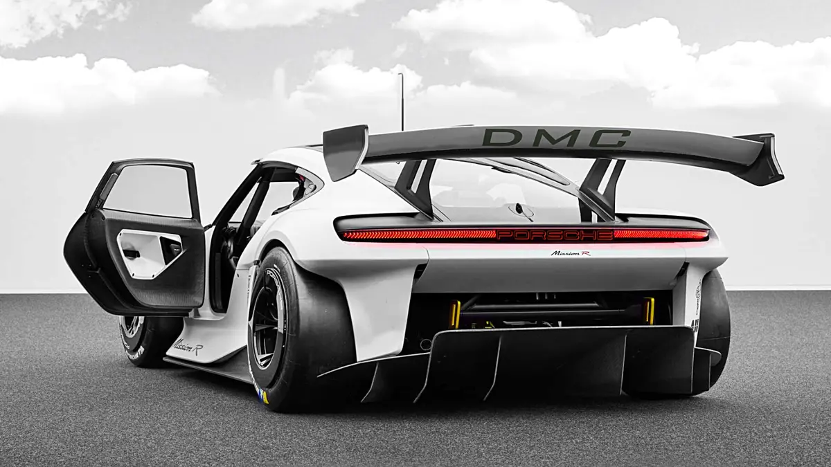 Dmc Porsche 911-992 Mission R Rear Wing: Spoiler Replacement For The Oem 992 Gt3 Made From Forged Carbon Fiber For Fia Cup Car Certification 1