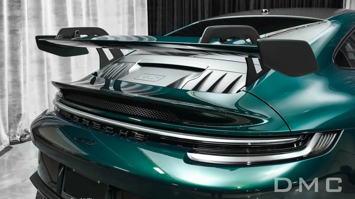 Dmc Porsche 911-992 : Gt3 Wing Kit : Engine Cover + Duck Spoiler + Vented Deck Lid : Fits Carrera 4S, Targa & Turbo : Oem Coupe & Convertible 1
