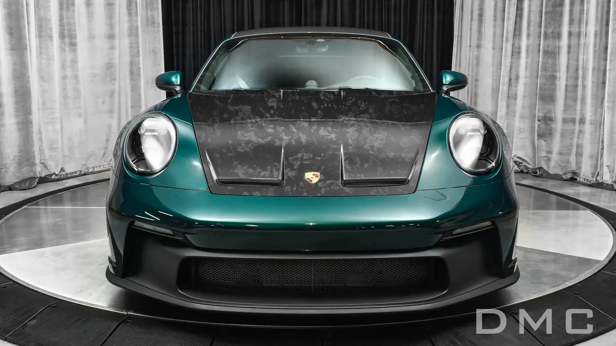 Dmc Porsche 992 Gt3: Carbon Fiber Front Hood : Oem Replacement Bonnet Vented In Gt3 Gt2 Rs Style 1