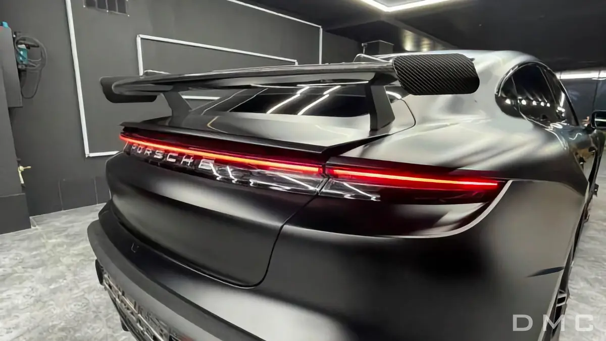 Dmc Porsche Taycan Gt3: Carbon Fiber Rear Wing Spoiler Fits The Oem 4S & Turbo S 1