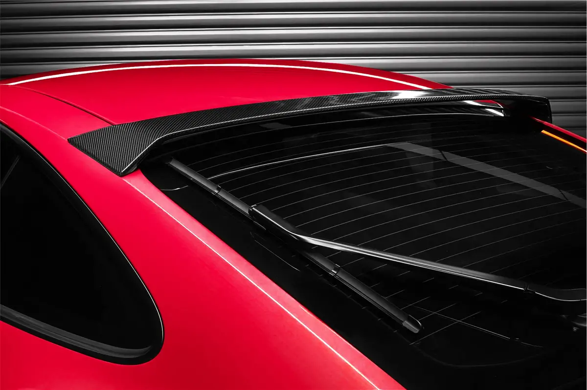 Dmc Porsche 992 Turbo S: Carbon Fiber Roof Window Rear Wing Spoiler Fits The Oem Coupe 1