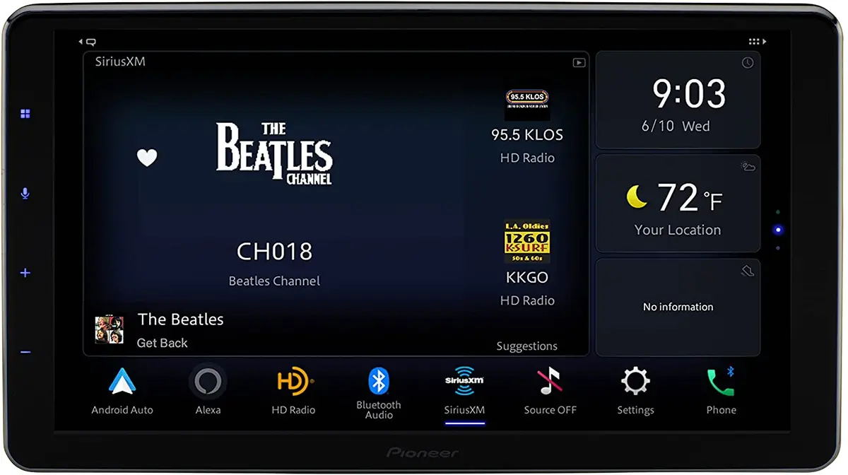 Pioneer Dmh-Wt6000nex 10.1" - Amazon Alexa Built-In, Android Auto, Apple Carplay, Bluetooth - Floating Type Multimedia Receiver 1