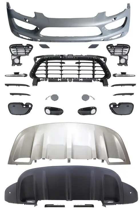 Porsche Cayenne 958 Turbo Style Front Bumper Conversion Kit 2
