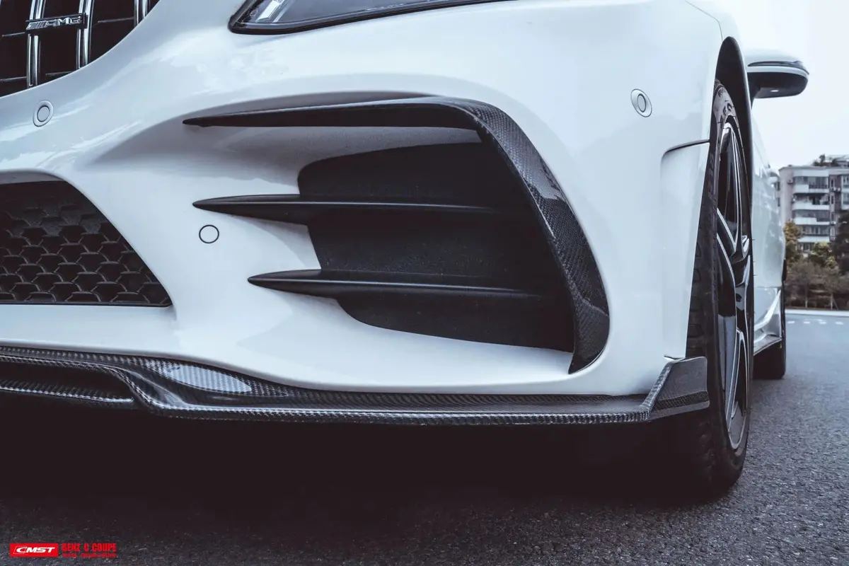 Cmst Carbon Fiber Front Lip Splitter For Mercedes-Benz C-Coupe C205 2019+ 2
