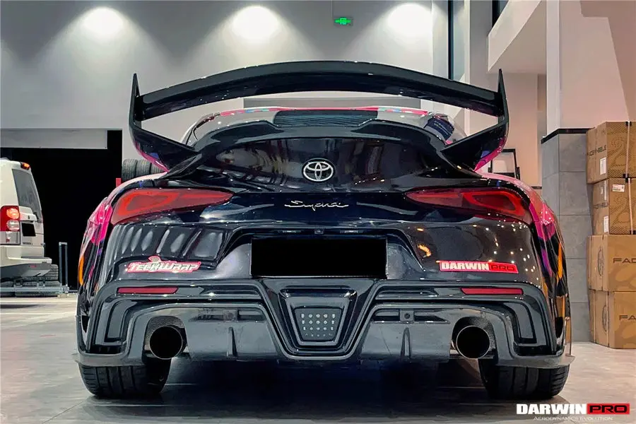 Darwinpro 2019+ Toyota Gr Supra (J29 & Db) A90 A91 Bkss Rear Bumper With Carbon Fiber Diffuser 1