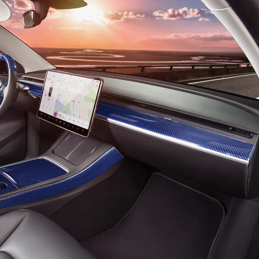 Carbonati Usa Tesla Model 3 / Model Y Dry Carbon Dashboard Trim 4