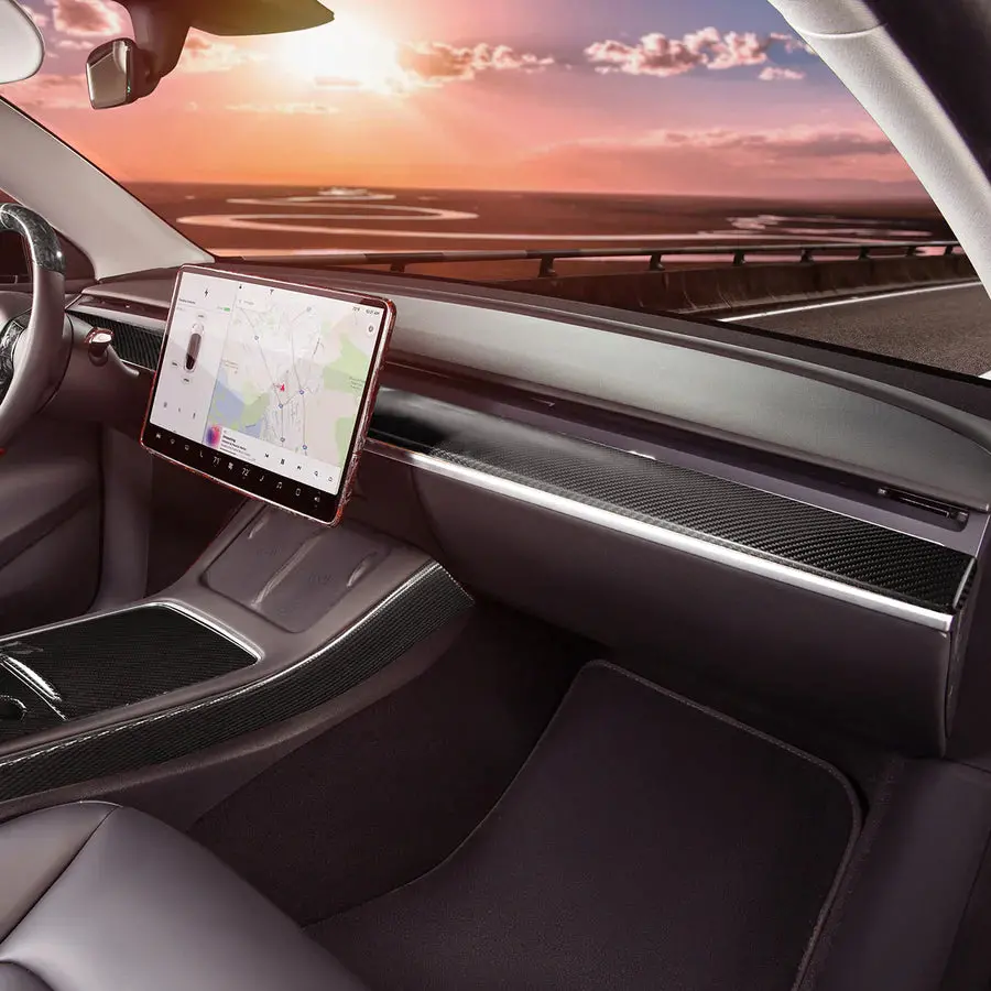 Carbonati Usa Tesla Model 3 / Model Y Dry Carbon Dashboard Trim 6