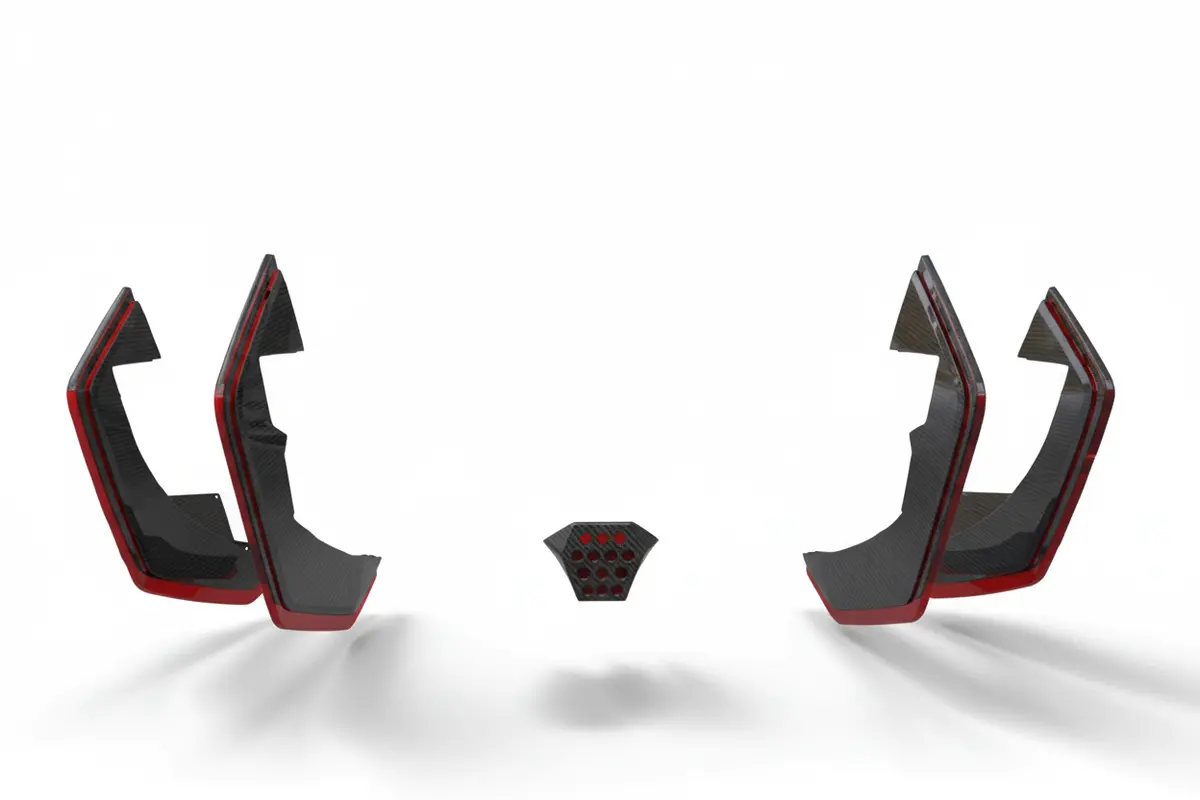 Duke Dynamics Dry Carbon Fiber Aero Body Kit Package For Lamborghini Revuelto Lb744 Coupe & Roadster 9