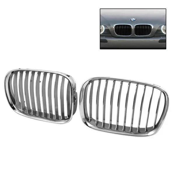 Bmw E39 5-Series 1996-2002 Front Chrome Grill 1