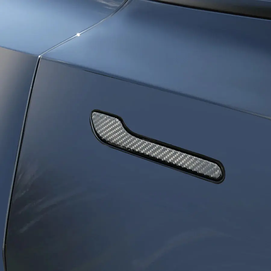 Carbonati Usa Tesla Model Y / Model 3 Door Handle Carbon Fiber Overlay Trim 2