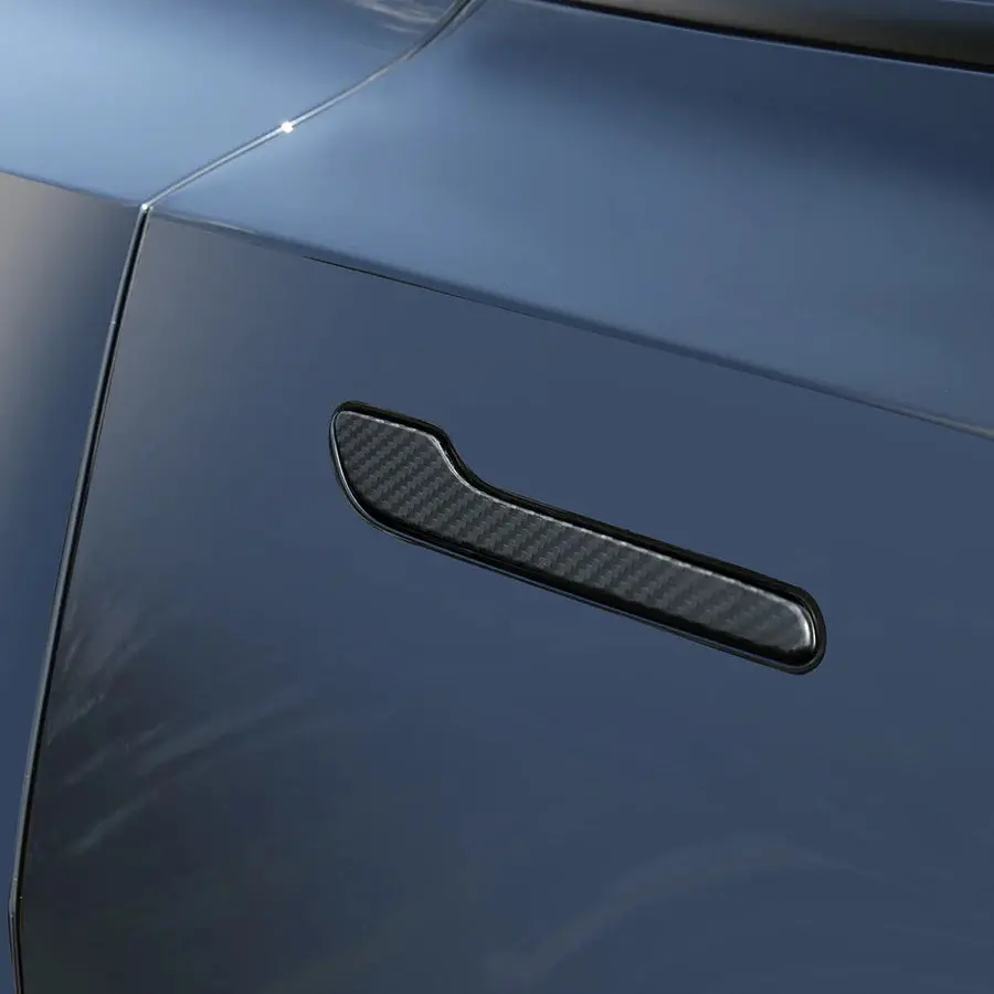 Carbonati Usa Tesla Model Y / Model 3 Door Handle Carbon Fiber Overlay Trim 2