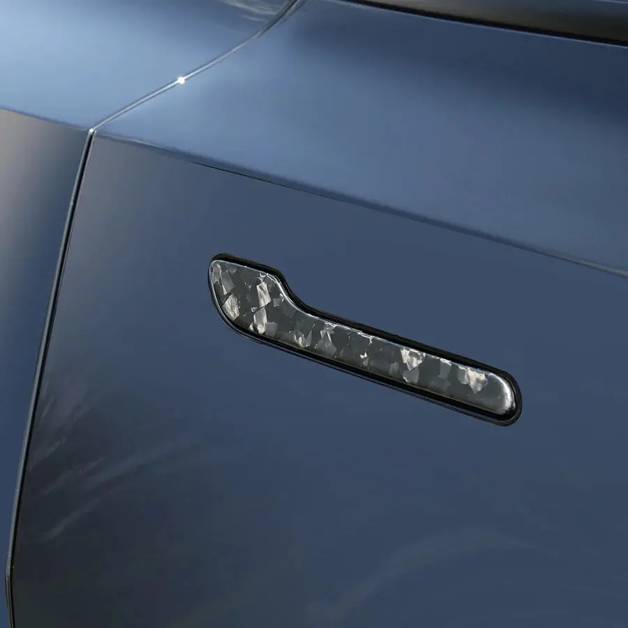 Carbonati Usa Tesla Model Y / Model 3 Door Handle Carbon Fiber Overlay Trim 3