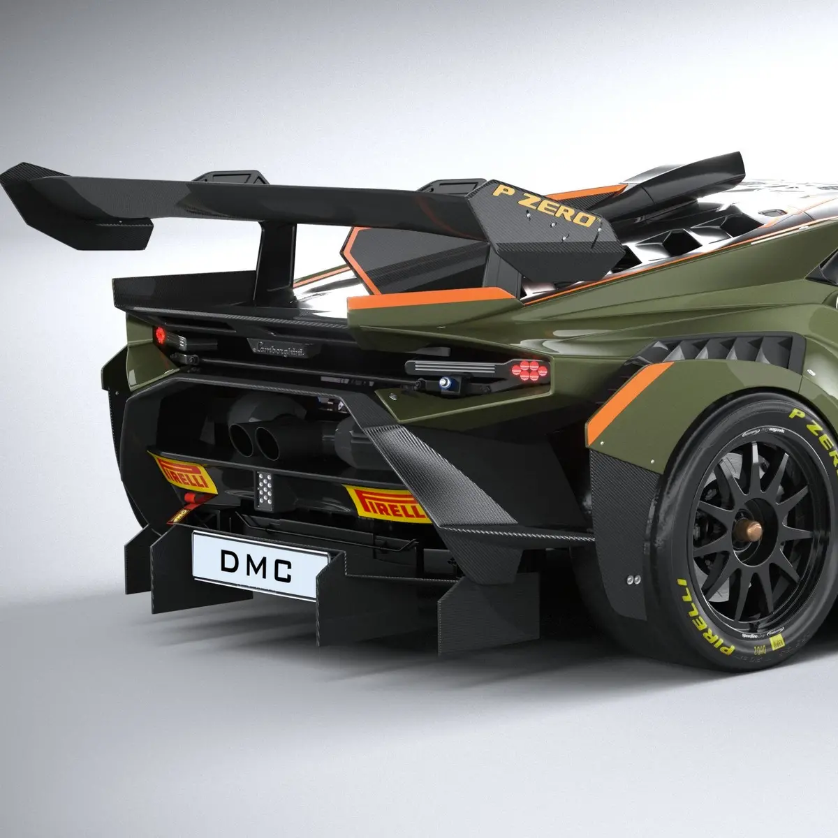 Dmc Lamborghini Huracan Super Trofeo Evo2 Rear Wing: Gt3 Rear Spoiler, Forged Carbon Fiber, Squadra Corse Style Fits The Oem Coupe & Spider Lp580 Lp610, Evo, Rwd And Performante 1