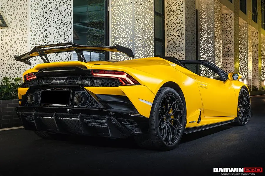 Darwinpro 2019-2022 Lamborghini Huracan Evo Od Style Dry Carbon Trunk Spoiler 1
