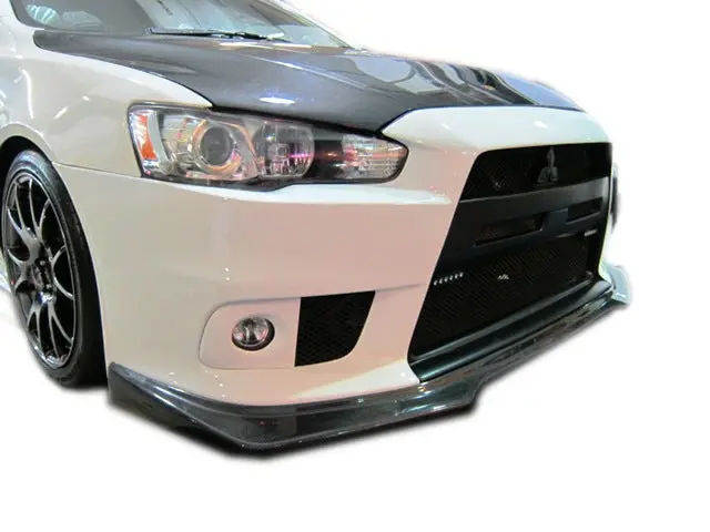 Mitsubishi Evo X Ralliart Style Carbon Fiber Front Spoiler 1