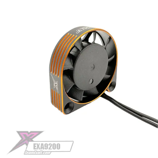 Exa9200 Team Exalt 30X30x10mm Aluminum High Speed Fan (Black/Gold) 1
