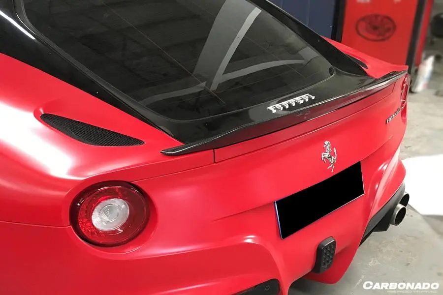 Carbonado 2012-2017 Ferrari F12 Berlinetta Dc Style Carbon Fiber Trunk Spoiler 1