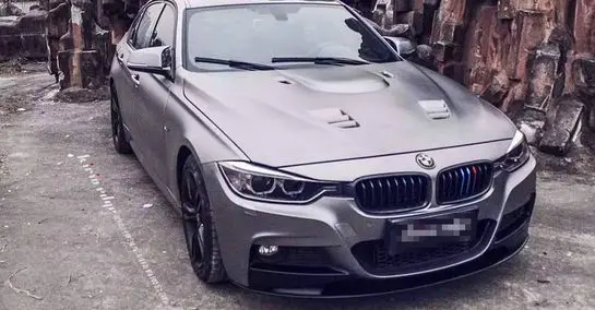 Bmw 4-Series Coupe F32 M4 Style Vented Fiberglass Front Hood 1
